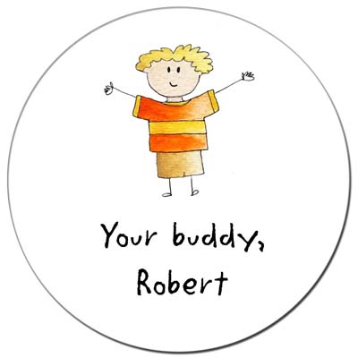 Sugar Cookie Gift Stickers - Kid 8 Sugar Cookie Gift Stickers - Kid 8